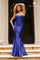 Prom Dresses Prom Long Mermaid Sequin Applique Formal Dress Navy