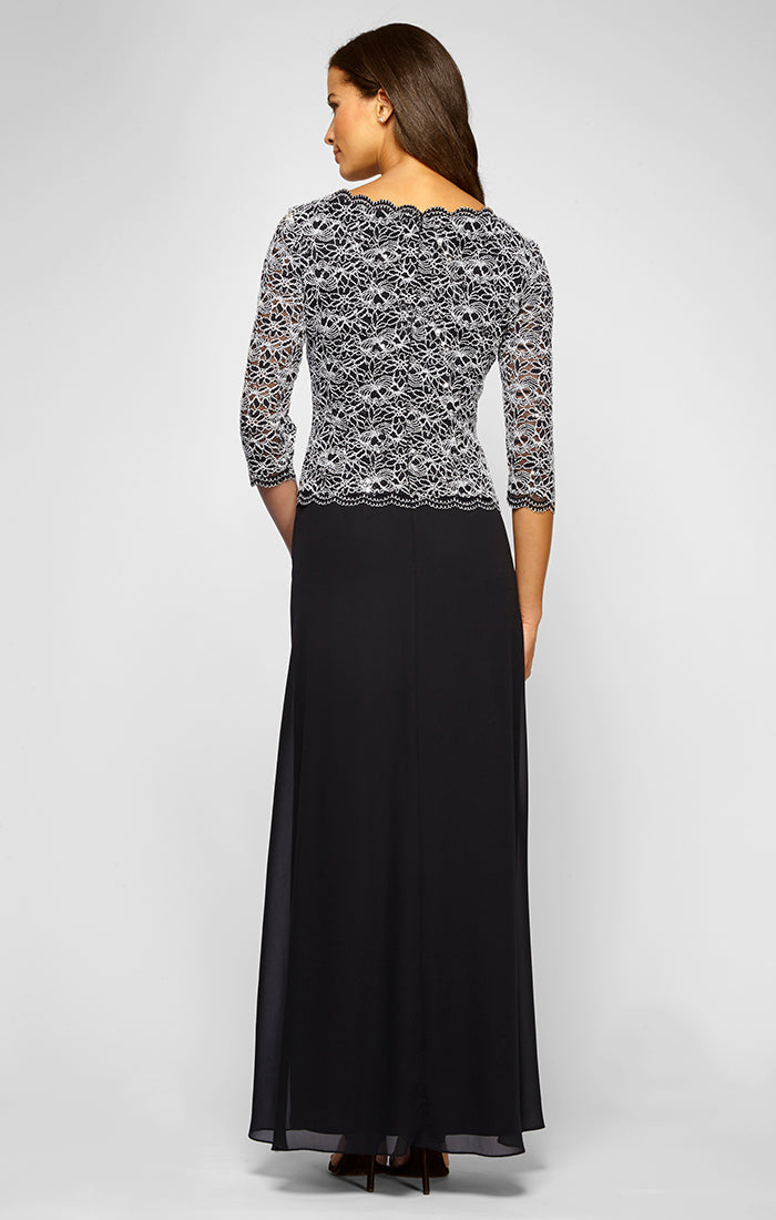 Mother of the Bride Dresses Petite Long Two Piece A Line Mother of the Bride Sequin Lace Dress Black White