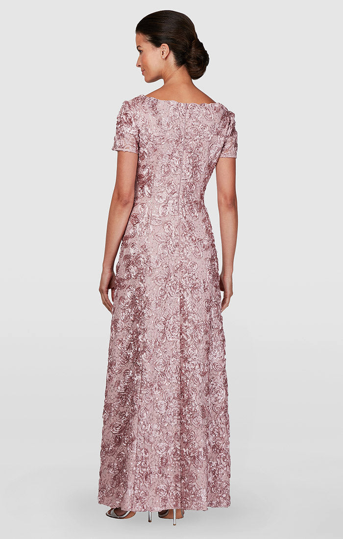 Alex Evenings 212788 Long A Line Petite Mother of the Bride Formal Dress
