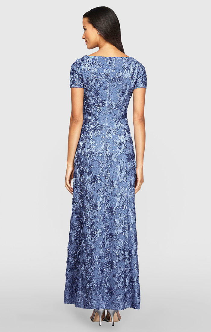 Alex Evenings 212788 Long A Line Petite Mother of the Bride Formal Dress