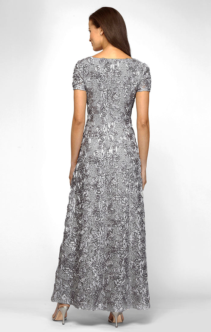 Alex Evenings 212788 Long A Line Petite Mother of the Bride Formal Dress