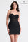 Cocktail Dresses Fitted Homecoming Short Beaded Corset Cocktail Dress Black