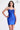Cocktail Dresses Short Fitted Sequin Applique Cocktail Dress Royal