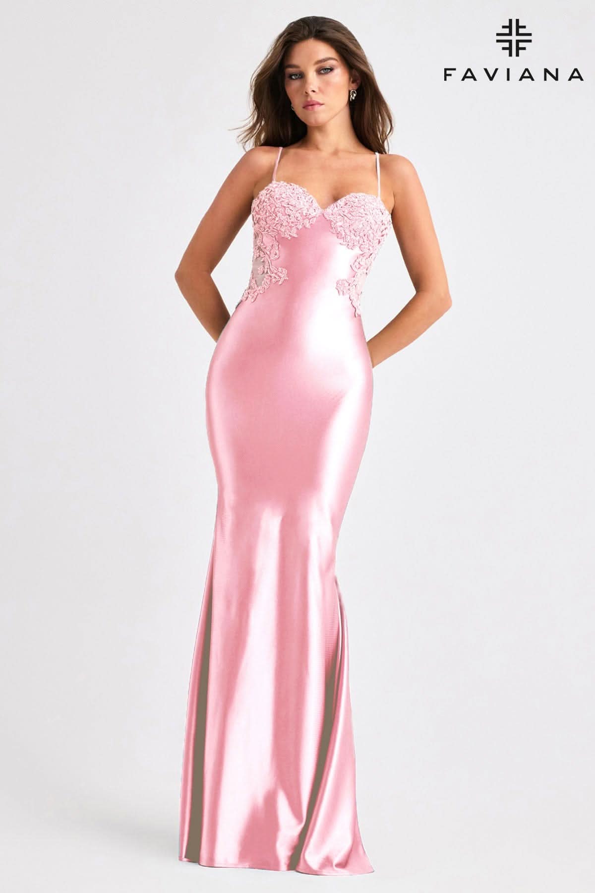 Prom Dresses Long Formal Beaded Prom Dress Light Pink