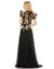 Formal Dresses Floral Long Formal Dress Black Multi