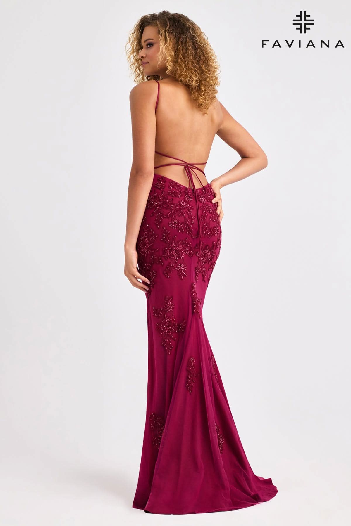 Prom Dresses Fitted Long Formal Evening Prom Dress Cherry