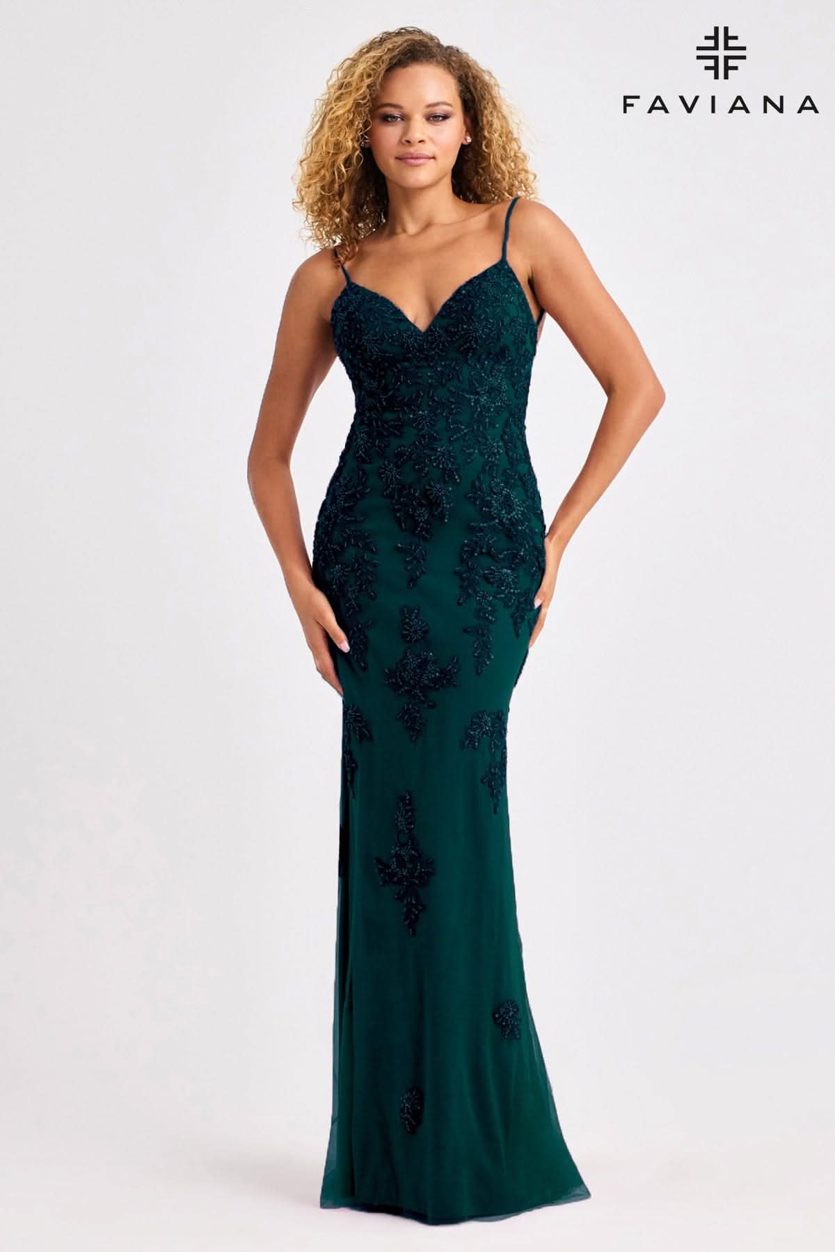 Prom Dresses Fitted Long Formal Evening Prom Dress Dark Hunter Green