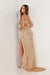 Prom Dresses Prom Cut Out Sequin Long Formal Dress Champagne