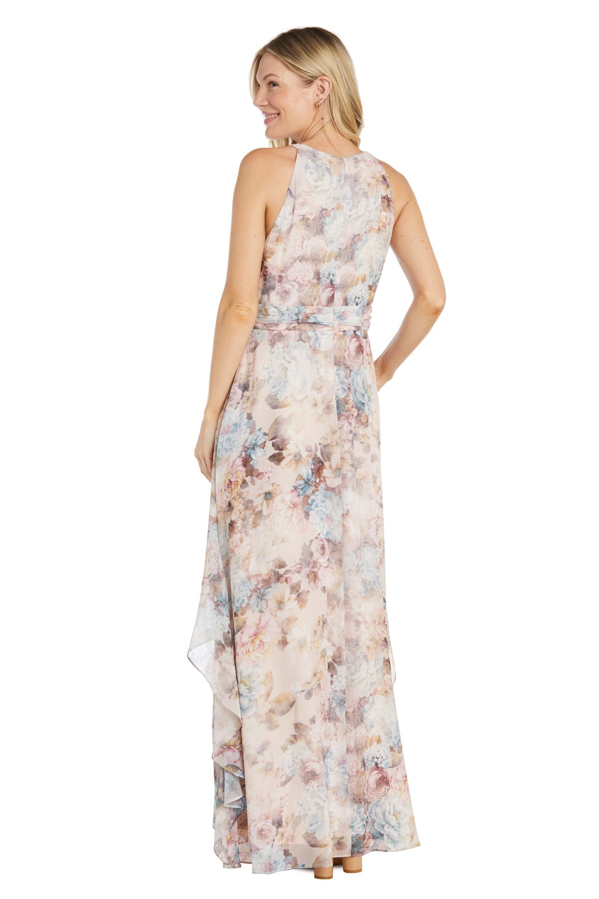 R&M Richards 1148P High Low Formal Floral Petite Dress