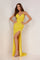 Prom Dresses Prom Formal Sequins Long Trail Dress Yellow Iri