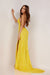 Prom Dresses Prom Formal Sequins Long Trail Dress Yellow Iri