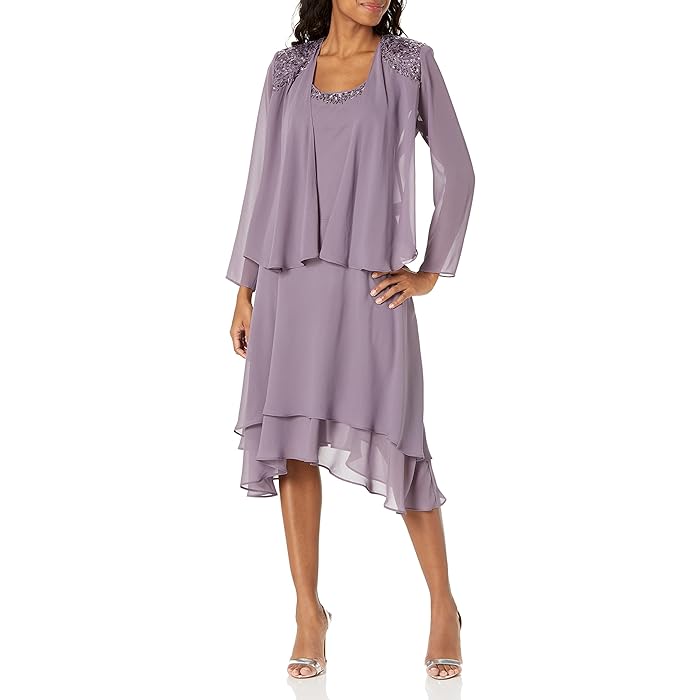 SL Fashions Mother of the Bride Jacket Dress 116184 - The Dress Outlet