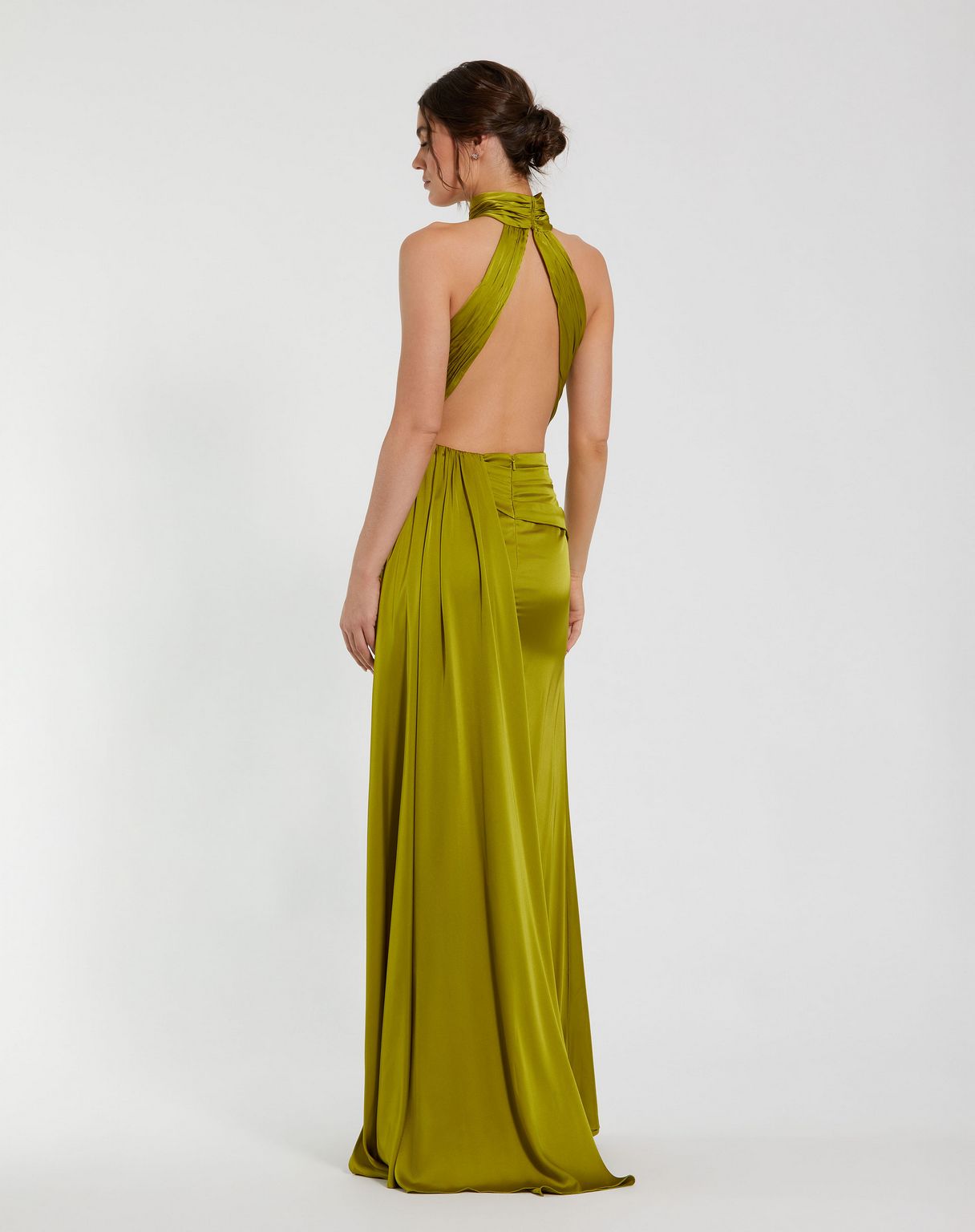 Mac Duggal 11642 Prom Formal High Halter Long Dress