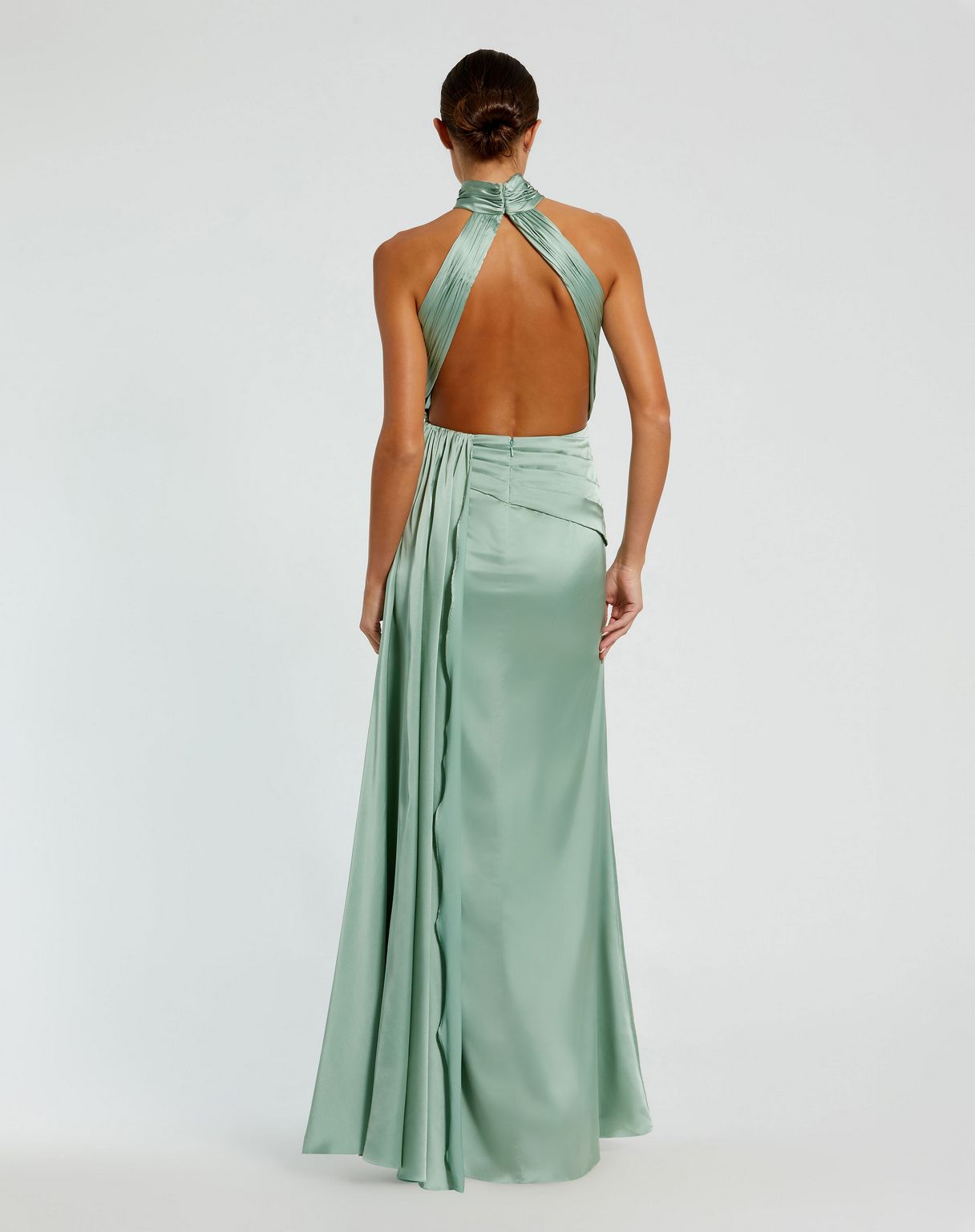 Mac Duggal 11642 Prom Formal High Halter Long Dress