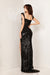 Prom Dresses Metallic Long Formal Prom Dress Black