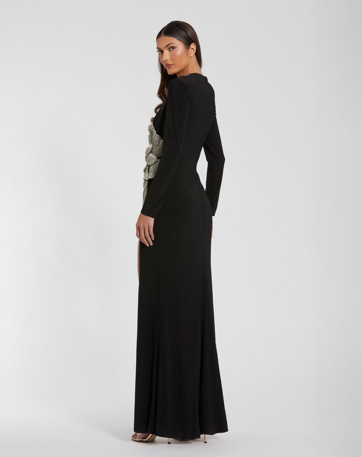 Mac Duggal 11809 Formal Prom Fitted Long Sleeve Dress