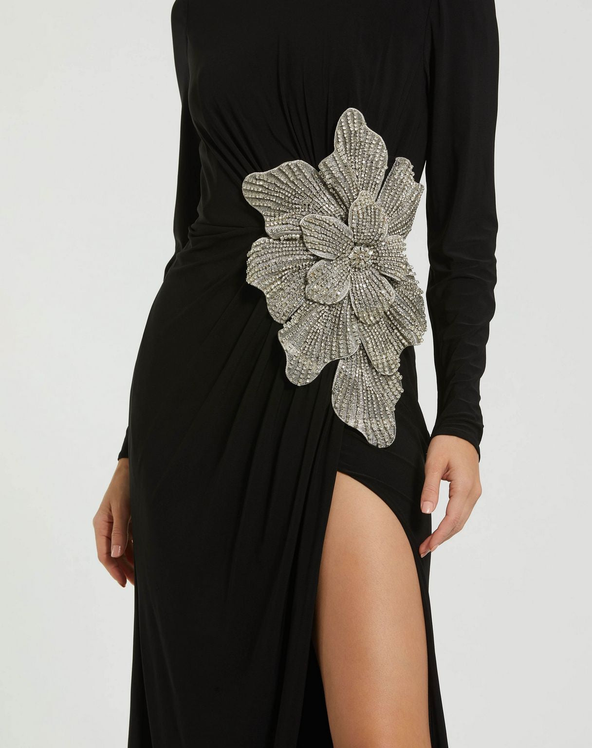 Mac Duggal 11809 Formal Prom Fitted Long Sleeve Dress
