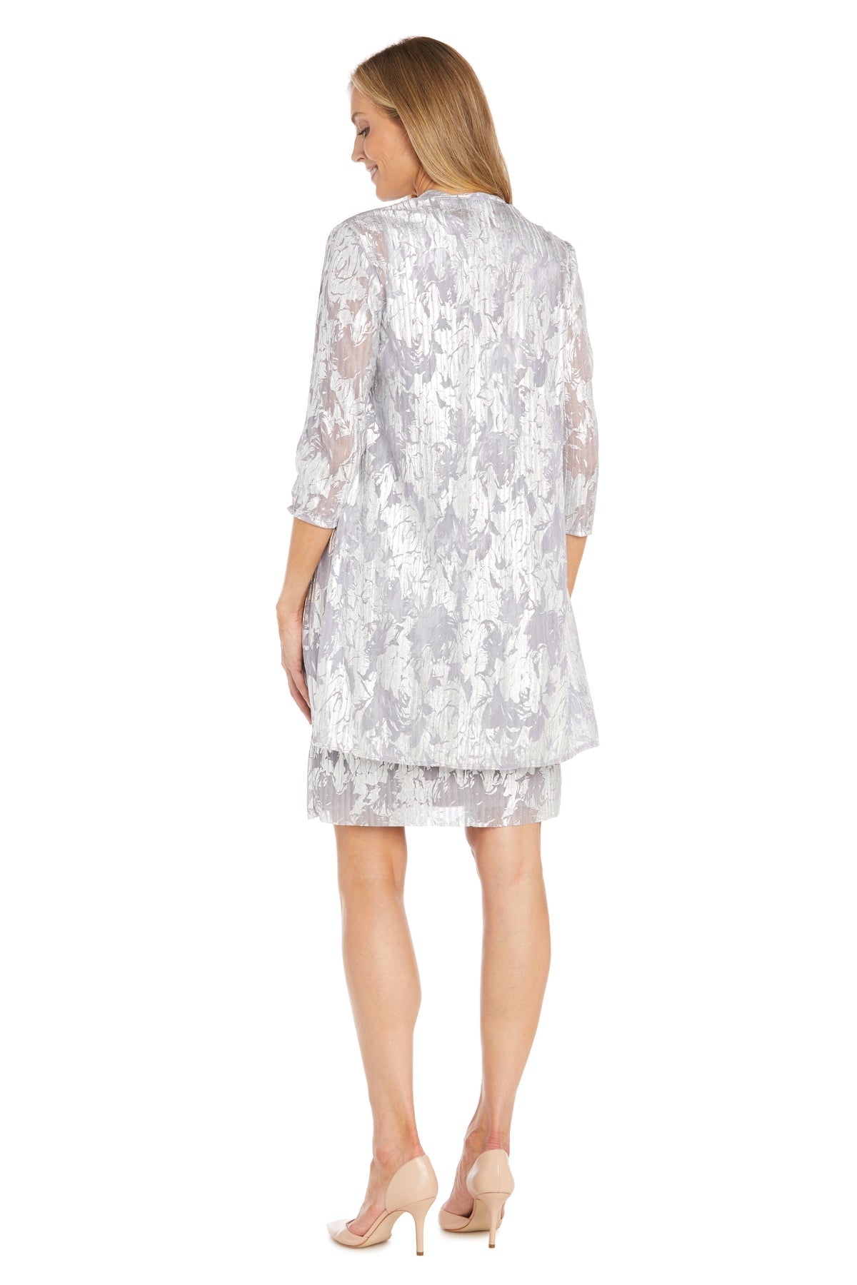 Mother of the Bride Dresses Short Mother of the Bride Jacket Dress Lavender/Silver