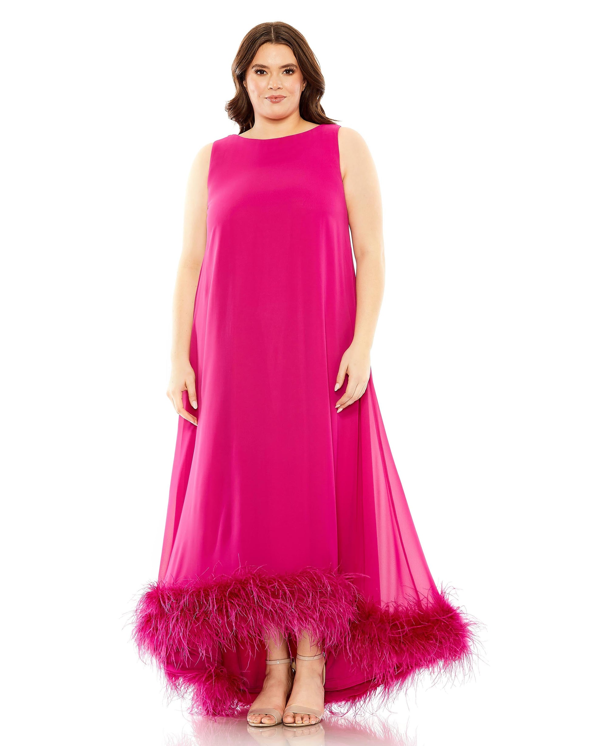 Mac Duggal 11819 High Low Plus Size Formal Prom Dress