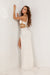 Prom Dresses Long Formal Cut Outs Prom Dress Ivory
