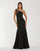 Formal Dresses Beaded Long Formal Mermaid Evening Gown Black