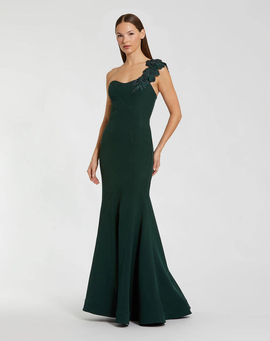 Prom Dresses Long Mermaid Beaded Formal Prom Dress Deep Green