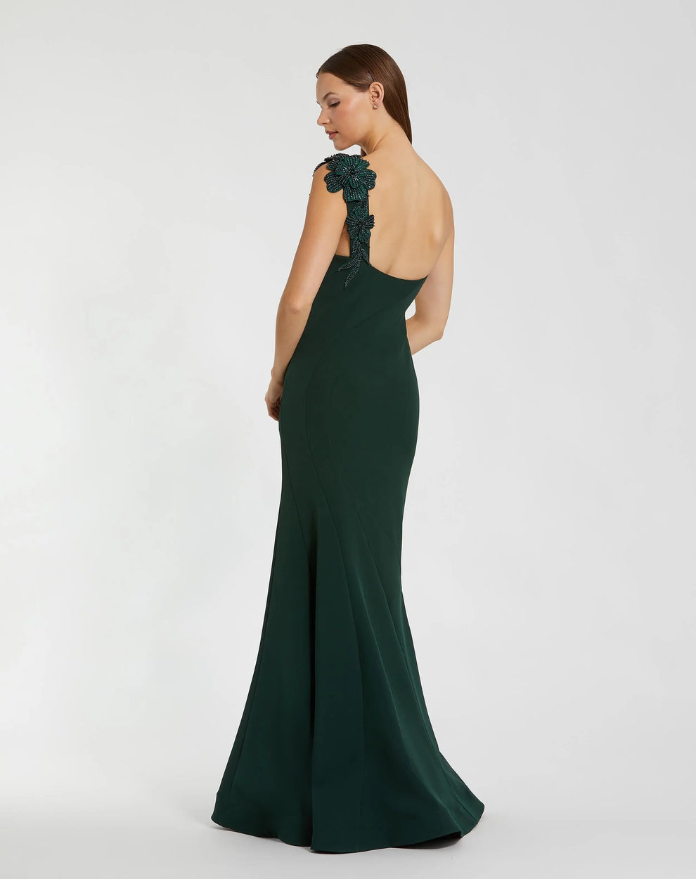 Mac Duggal 11851 Long Mermaid Beaded Formal Prom Dress
