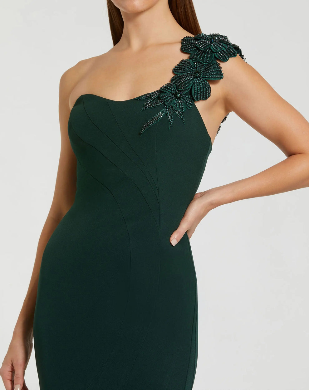 Prom Dresses Long Mermaid Beaded Formal Prom Dress Deep Green