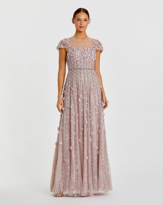 Formal Dresses Long Formal A Line Lace Evening Dress Vintage Lilac