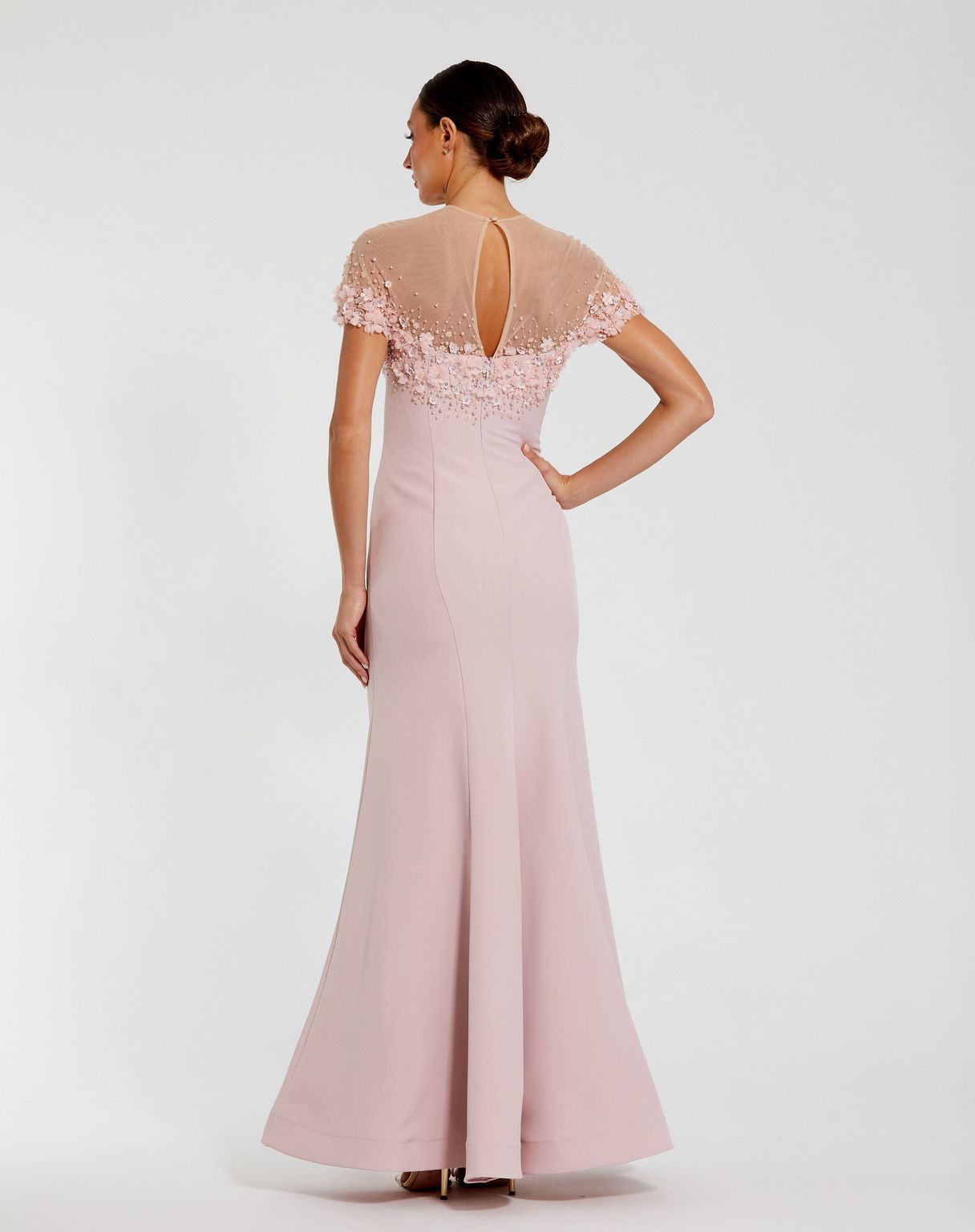 Mac Duggal 11867 Beaded Long Mermaid Formal Evening Dress