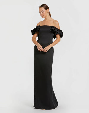 3D Floral Dress Long Formal Prom Mac Duggal 11872