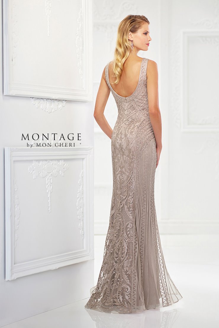 Montage 118975 Beaded Long Fit Formal Dress