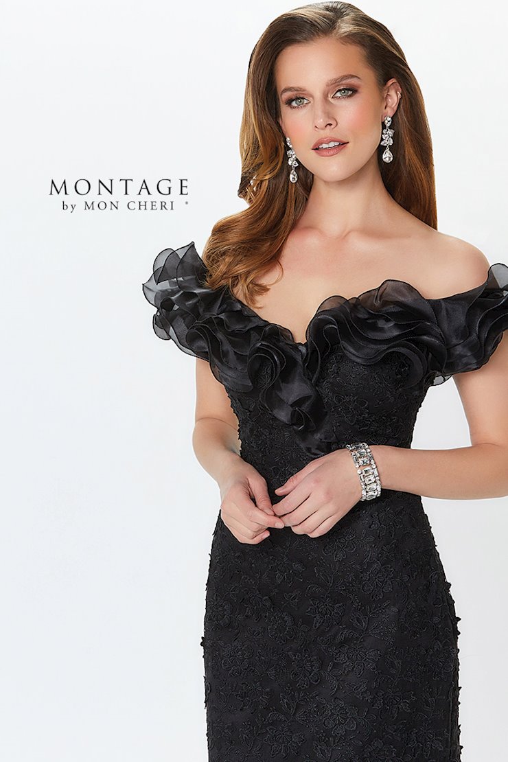 Montage 119931 Long Ruffle Formal Evening Dress