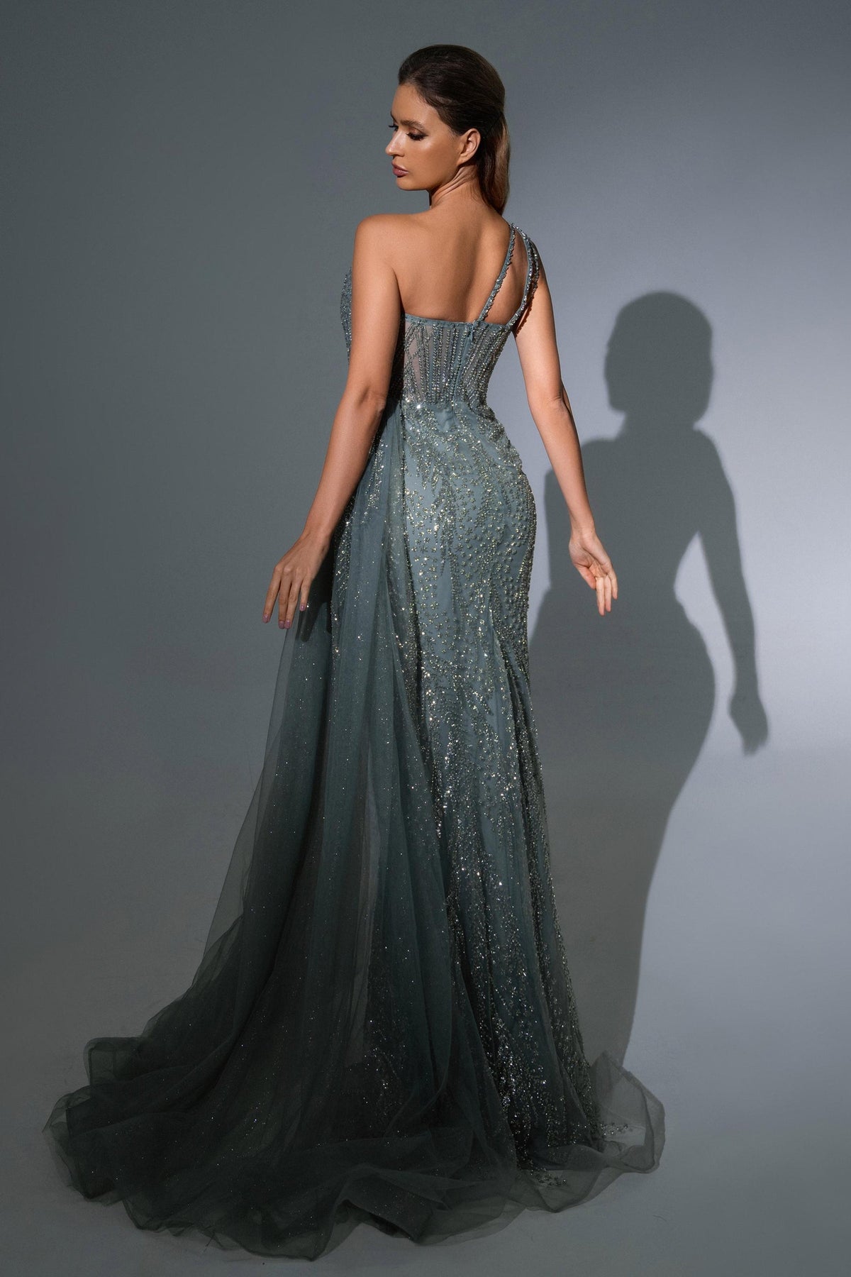 Sweetheart Floor-Length with Train Sequin Prom Sheath Column Pre Order