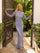 Formal Dresses Beaded Long Sleeve Fitted Formal Evening Dress Gunmetal