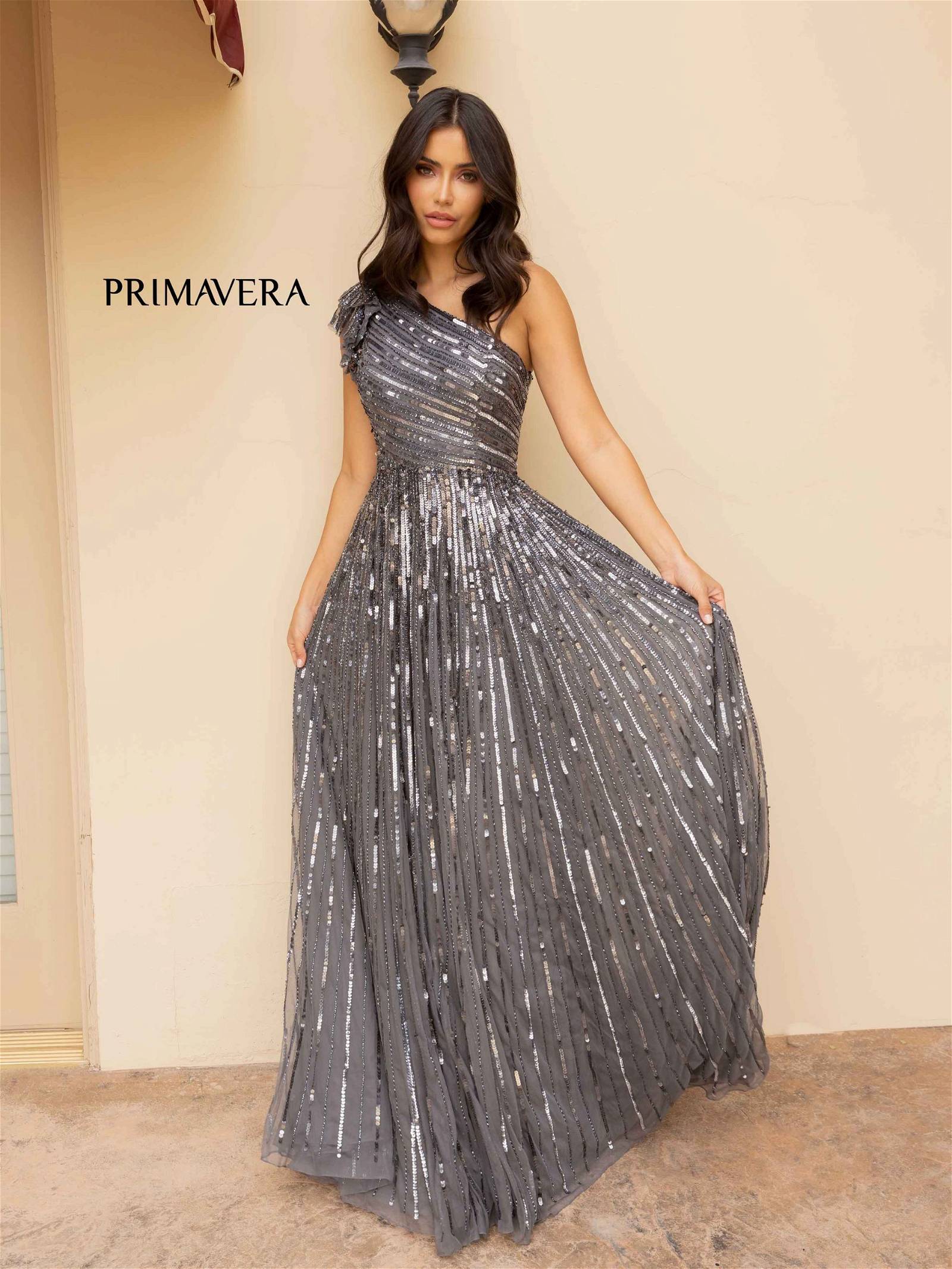 Primavera Couture 12009 Long Formal Sequin A Line Evening Dress