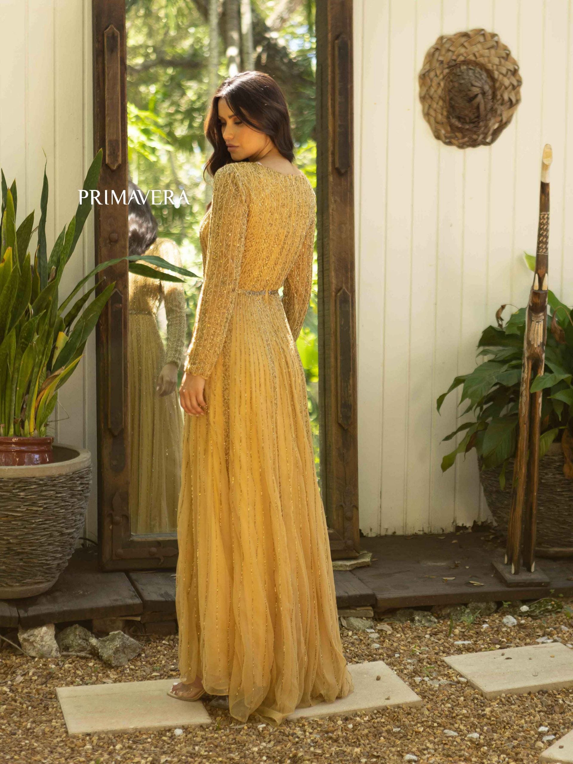 Primavera Couture 12010 Long Sleeve Mother of the Bride Formal Dress