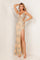 Prom Dresses Formal Sequins Fitted Long Prom Dress Nude/Slate
