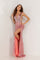 Prom Dresses Sequins Formal Long Prom Dress Hot Pink Silver