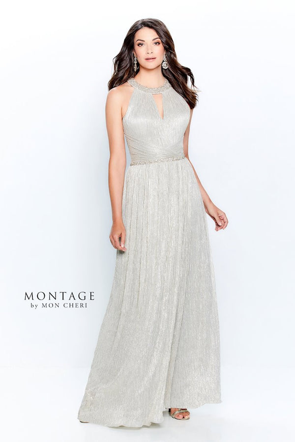 Montage 120901 A Line Evening Gown Beaded Formal Dress