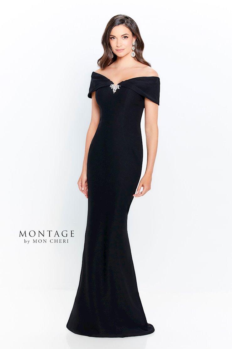 Montage 120905 Beaded Long Pleated Formal Dress