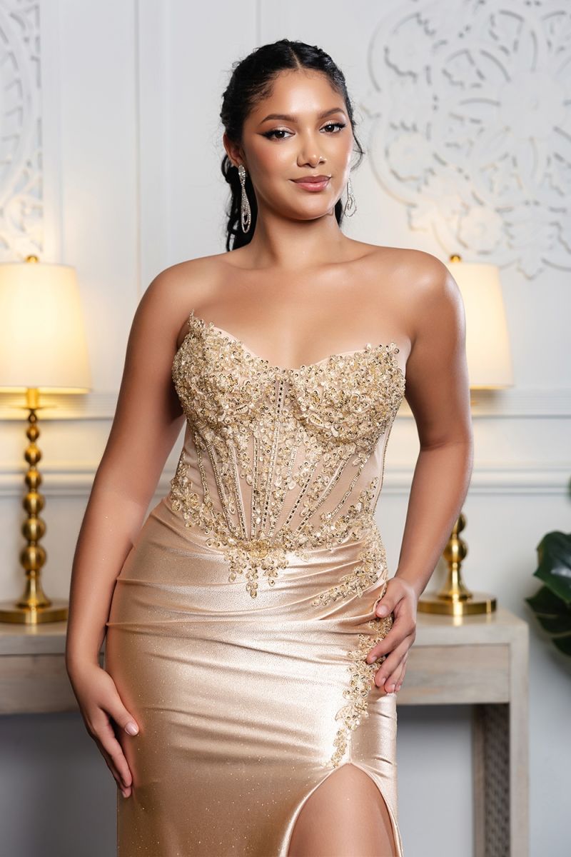 Sweetheart Floor-Length Satin Prom Sheath/Column May Queen RQ8232