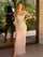 Prom Dresses Fringe Fitted Long Formal Sequin Prom Dress Light Gold