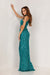 Prom Dresses Long Formal Fitted Sequins Prom Dress Teal