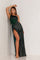 Prom Dresses  Long Formal Prom Fitted Slit Dress Nebula Green