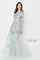 Formal Dresses Long A Line Gown Metallic Formal Dress  Silver