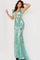 Prom Dresses Pattern Sequin Long Formal Prom Dress Mint