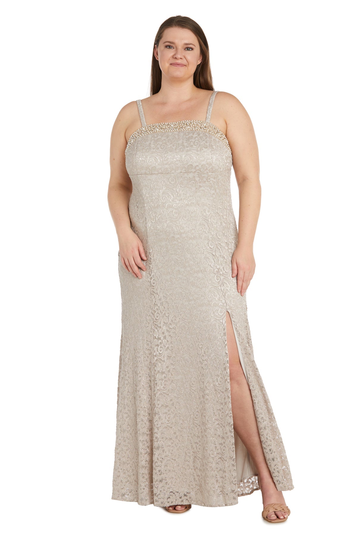 R&M Richards 1241W Long Formal Plus Size Dress