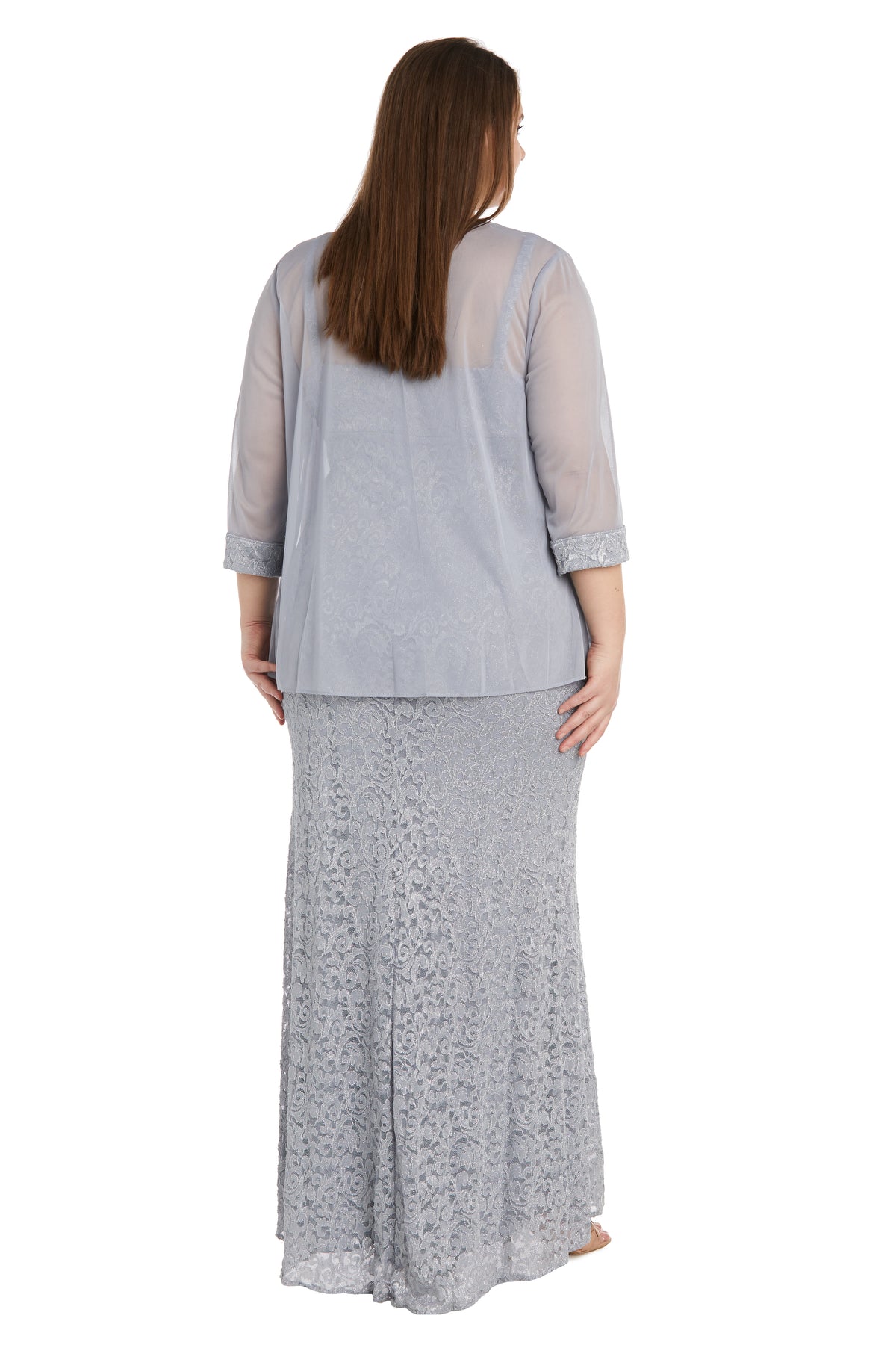 R&M Richards 1241W Long Formal Plus Size Dress