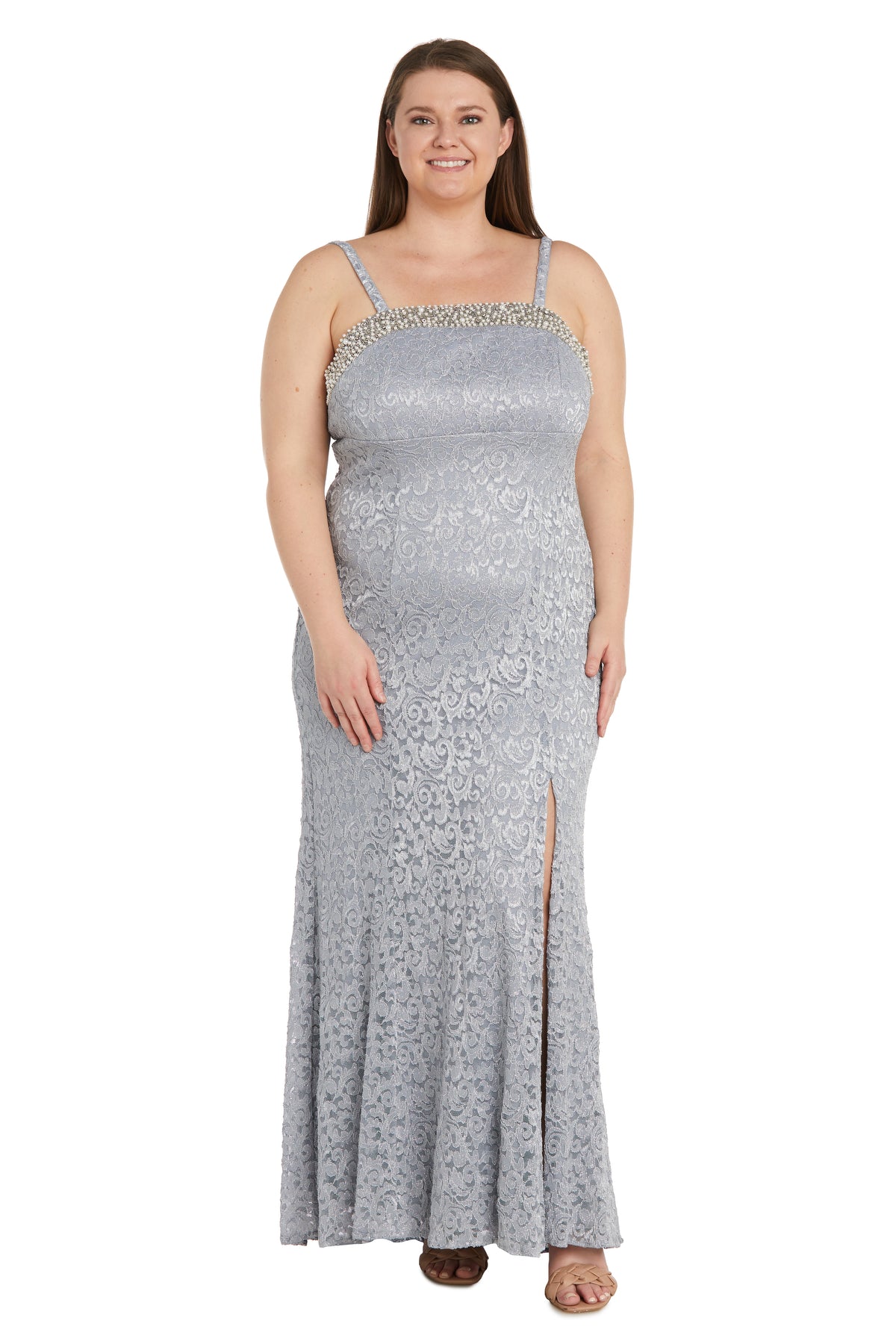 R&M Richards 1241W Long Formal Plus Size Dress